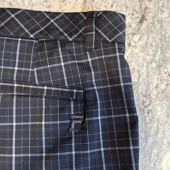 FILA Sport Golf Black & Gray Plaid Shorts - Picture 6 of 10